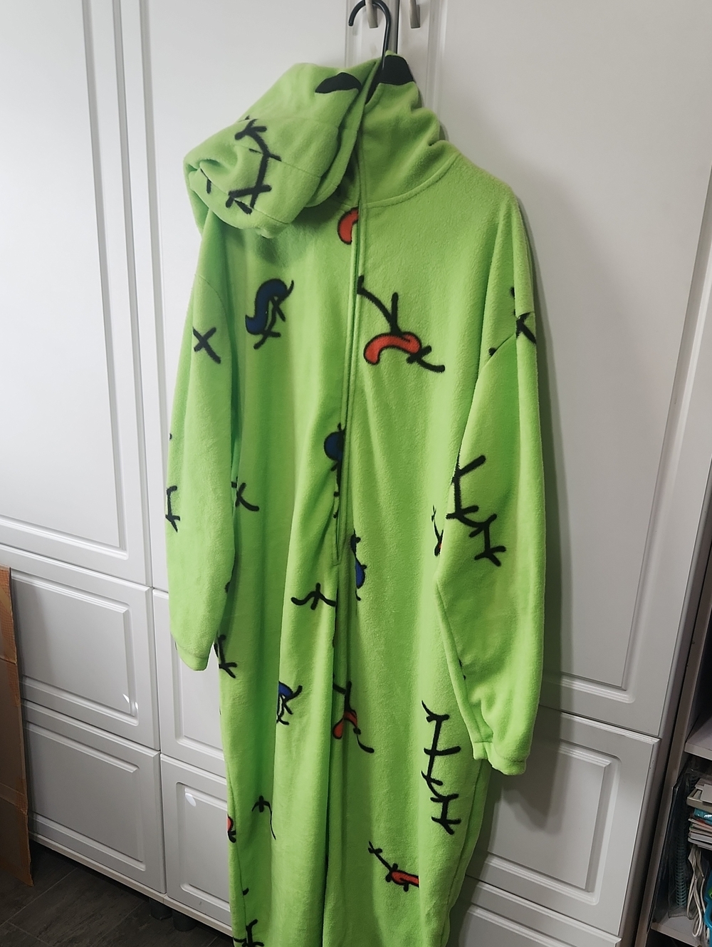 Nightmare Before Christmas Oogie Boogie Fleece Hooded Onsie